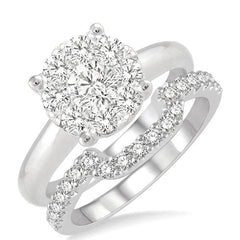 Parkplace Jewelers Round Shape Lovebright Diamond Wedding Set 13240PPFVWG-WS-1.35