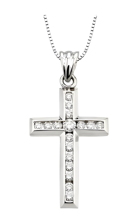 Parkplace Jewelers Channel Set Cross Diamond Pendant 95113PPFXPDW