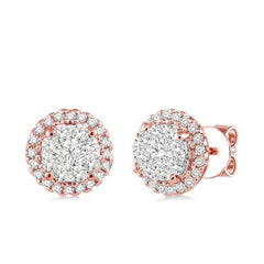 Parkplace Jewelers Round Shape Halo Lovebright Essential Diamond Earrings 94913PPFVERPW