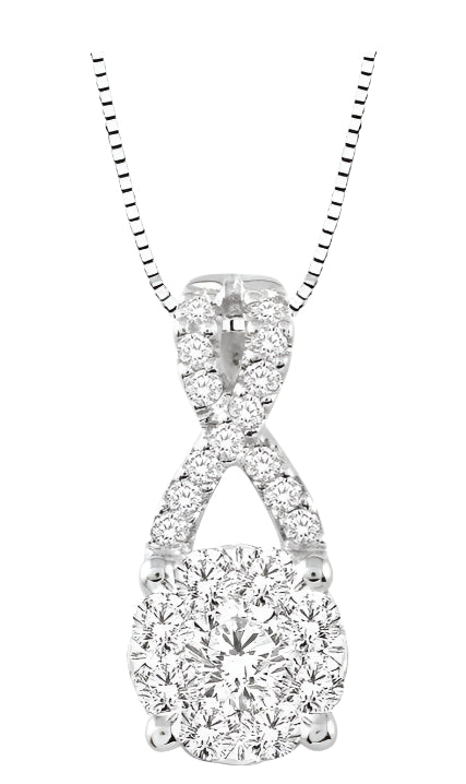 Parkplace Jewelers Round Shape Lovebright Diamond Pendant 94886PPFHPDWG