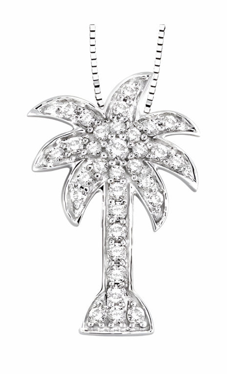Parkplace Jewelers Palm Tree Diamond Fashion Pendant 63783PPFXPDWG