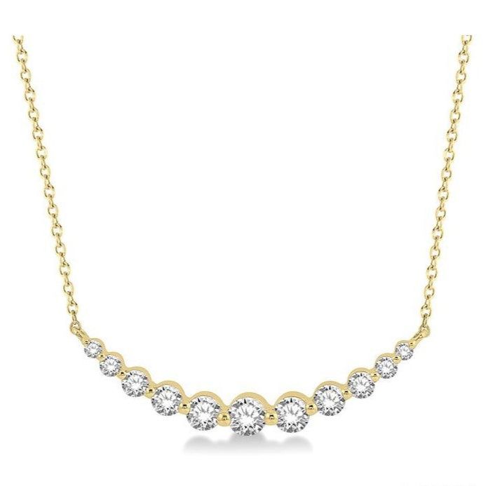 Parkplace Jewelers Graduated Diamond Fixed Smile Necklace 990HVPPFGNKYG