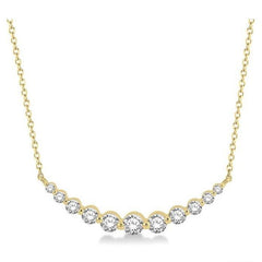 Parkplace Jewelers Graduated Diamond Fixed Smile Necklace 990HVPPFGNKYG