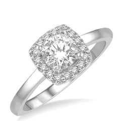 Parkplace Jewelers Round Shape Halo Diamond Engagement Ring 258L5PPFHWG-LE-RD