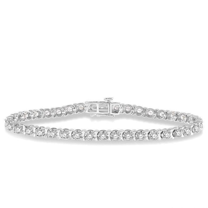 Parkplace Jewelers Tulip Diamond Tennis Bracelet 70244PPFGWG