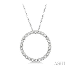 ASHI Circle Diamond Pendant 900H2PPFGPDWG