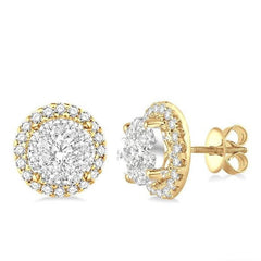 Parkplace Jewelers Round Shape Halo Lovebright Essential Diamond Earrings 94910PPFVERYW-2.00