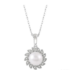 Parkplace Jewelers Pearl & Diamond Fashion Pendant 56188PPTSPDWPWG