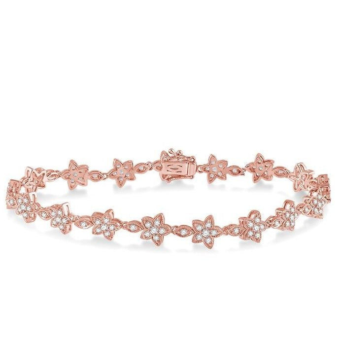 Parkplace Jewelers Flower Diamond Fashion Bracelet 70121PPFHPG