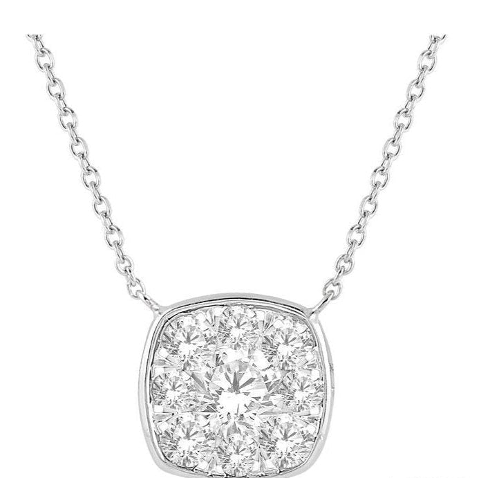 Parkplace Jewelers Cushion Shape Lovebright Essential Diamond Pendant 9980HPPFHNKWG