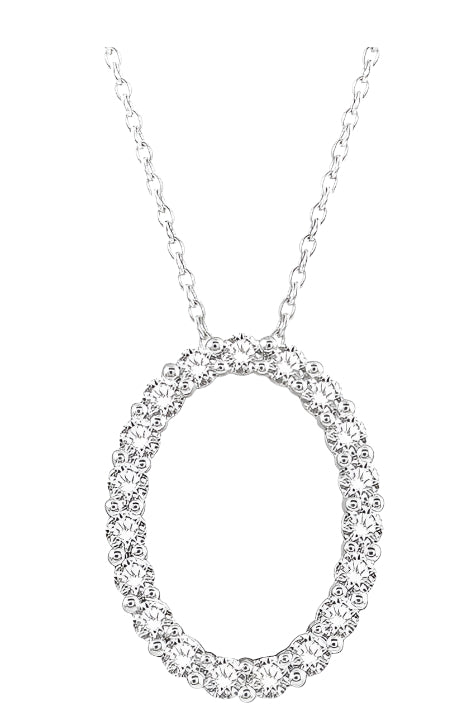 Parkplace Jewelers Oval Shape Diamond Pendant 901H3PPFGPDWG