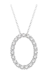 Parkplace Jewelers Oval Shape Diamond Pendant 901H3PPFGPDWG