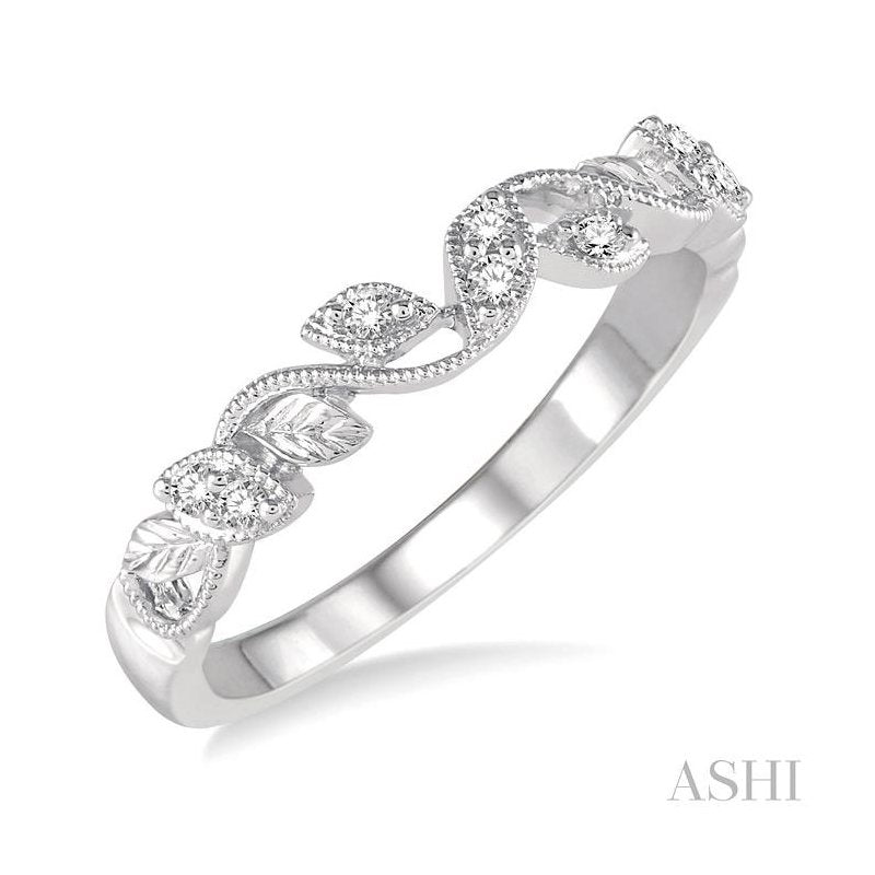 ASHI Diamond Wedding Band 264D9PPFHWG-WB