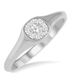 Parkplace Jewelers Cushion Shape Lovebright Essential Diamond Signet Ring 379M8PPFHWG