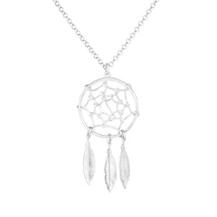 White Sterling Silver Polished Novelty Fashion Necklace