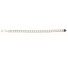 White Sterling Silver Polished Trend Fashion Bracelet