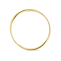 Yellow Sterling Silver Polished Stackable Bangles Bracelet