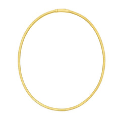 Yellow Sterling Silver Polished Necklace