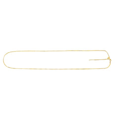 Yellow Gold Polished Endless Adjustable Classic Box Necklace