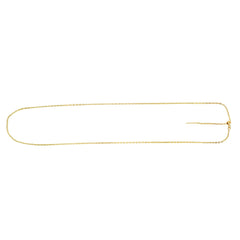 Yellow Gold Polished Endless Adjustable Open Cable Necklace