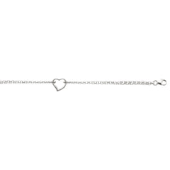 White Gold Polished Fashion Chain Anklets Anklet