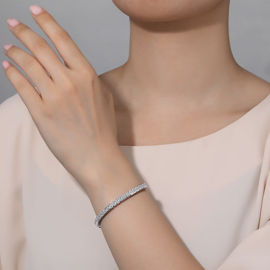 LAFONN Princess-Cut Tennis Bracelet B0031CLP67