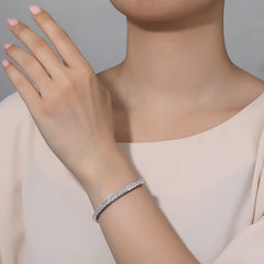 LAFONN Princess-Cut Tennis Bracelet B0031CLP67