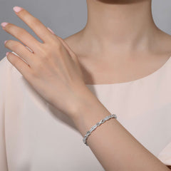LAFONN 4.23 CTW 3-Stone Infinity Alternating Bracelet B0042CLP72