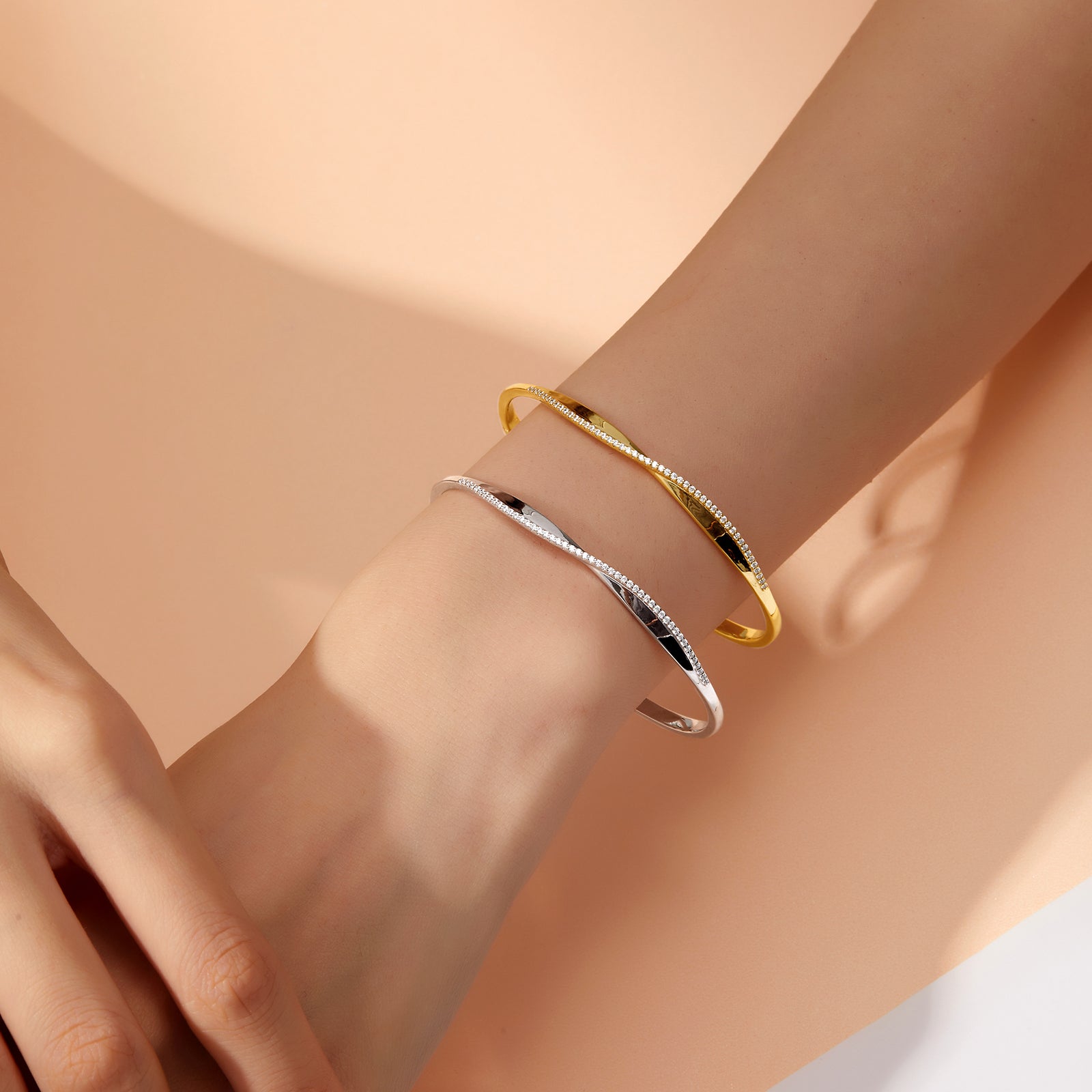 LAFONN Open Hinged Bangle Bracelet B0184CLG72