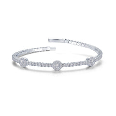 LAFONN 2.90 CTW Halo Station Flexible Tennis Bracelet B0194CSP68