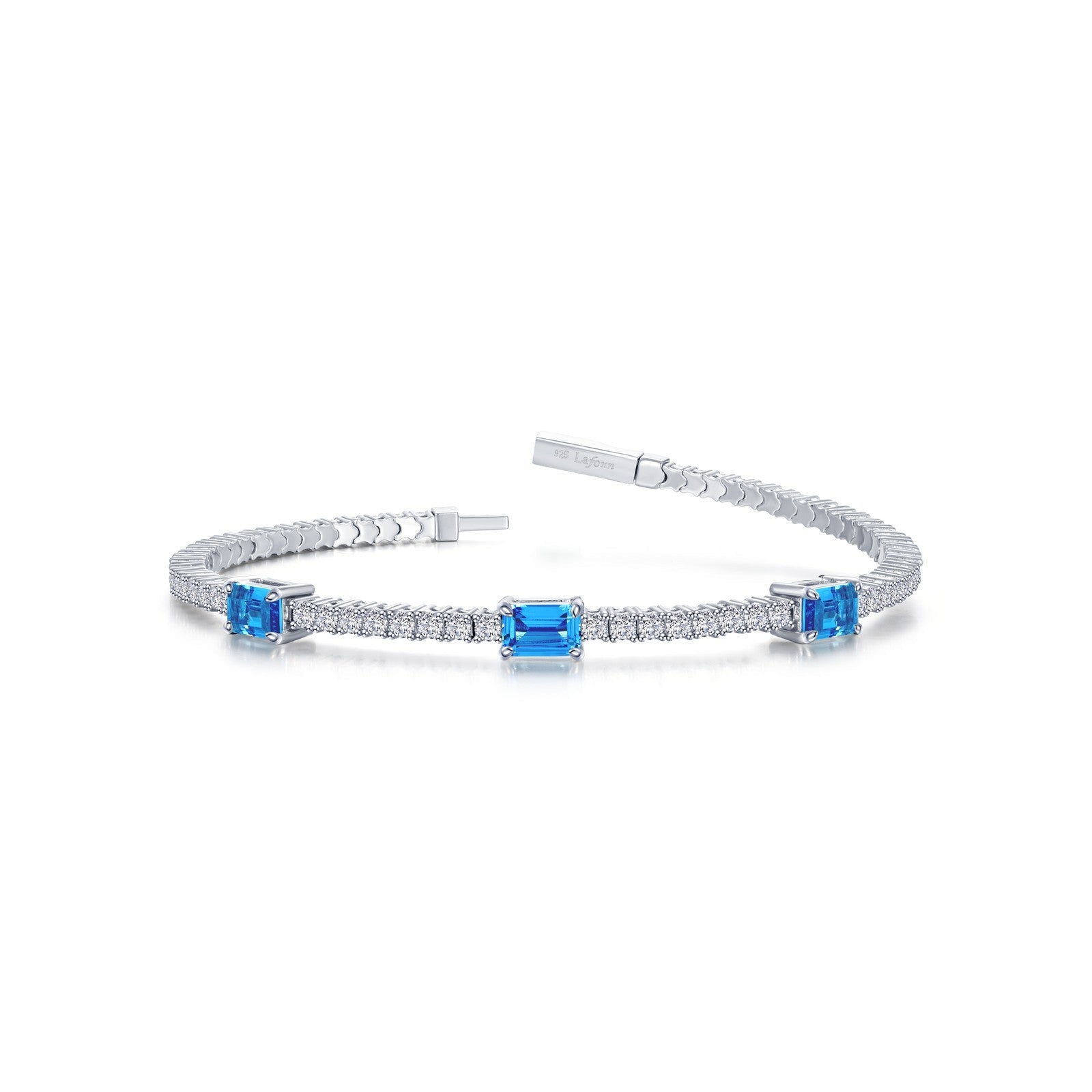 LAFONN 3.90 CTW Station Flexible Tennis Bracelet B0200CAP68