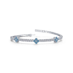 LAFONN 2.45 CTW Station Flexible Tennis Bracelet B0201BTP68