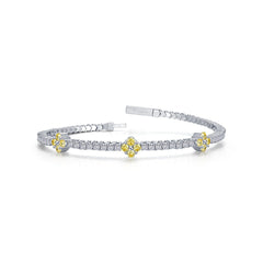 LAFONN 2.45 CTW Station Flexible Tennis Bracelet B0201CLP68