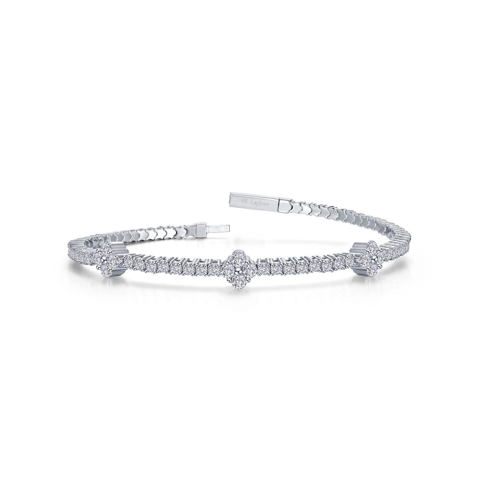 LAFONN 2.45 CTW Station Flexible Tennis Bracelet B0201BTP68