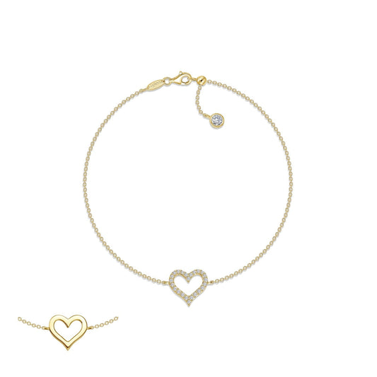 LAFONN Reversible Cut-out Heart Bracelet B0202CLG70