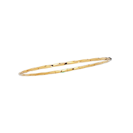 Yellow Gold Polished Stackable Bangles Bracelet
