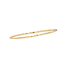 Yellow Gold Polished Stackable Bangles Bracelet
