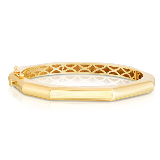 Yellow Gold Polished Fashion Bangles Bracelet