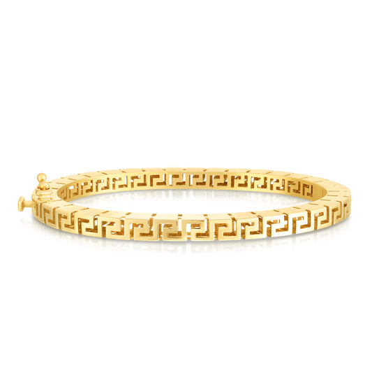 Yellow Gold Polished Fancy Bangles Bracelet