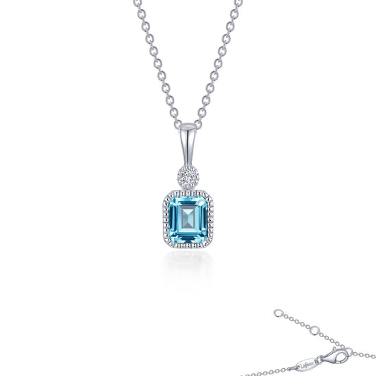 LAFONN March Birthstone Necklace BP009AQP20
