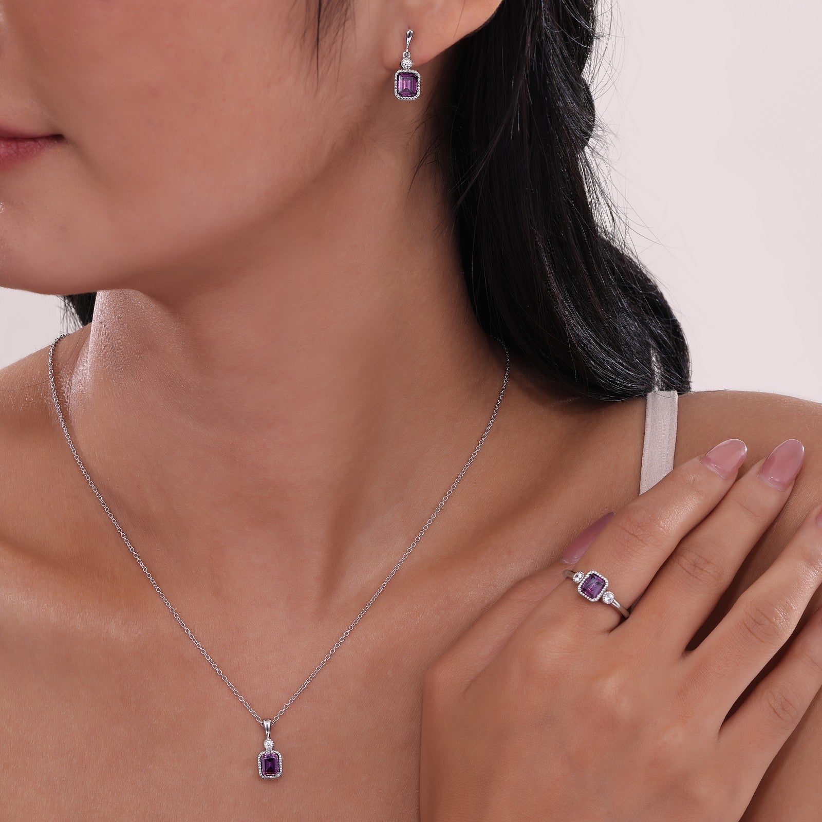 LAFONN June Birthstone Necklace BP009AXP20