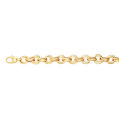 Yellow Gold Polished Ladies Chain Bracelets Bracelet