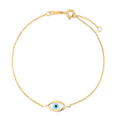 Yellow Gold Polished Religious Fashion Bracelet