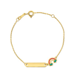 Yellow Gold Polished Childrens Jewelry Bracelet