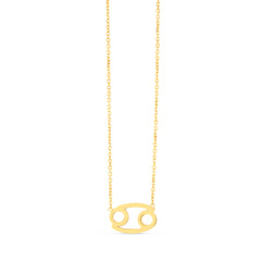 Yellow Gold Polished Zodiac Necklace