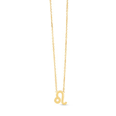 Yellow Gold Polished Zodiac Necklace
