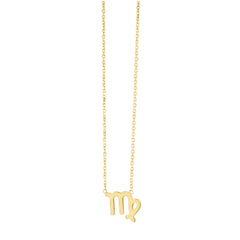 Yellow Gold Polished Zodiac Necklace