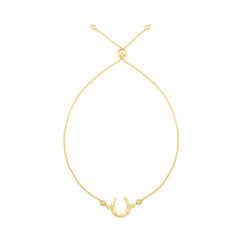 Yellow Gold Polished Bold Hearts Bracelet