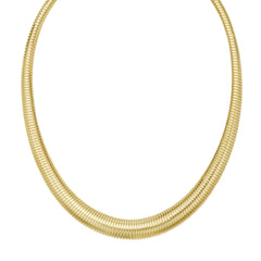 Yellow Gold Polished Tubogas Fashion Necklace