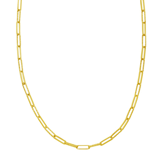 Yellow Gold Diamond Cut/ Textured The DiamantÈ Collection Necklace